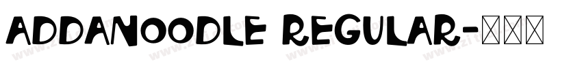 AddaNoodle Regular字体转换